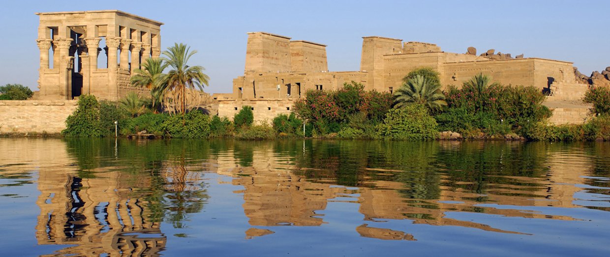 Philae Temple facade Aswan Egypt
